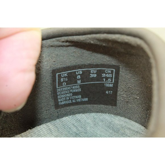 Clarks Cloudsteppers Caddell Denali Gray Leather Casual Slip On Shoes Size 8 M - Picture 8 of 9